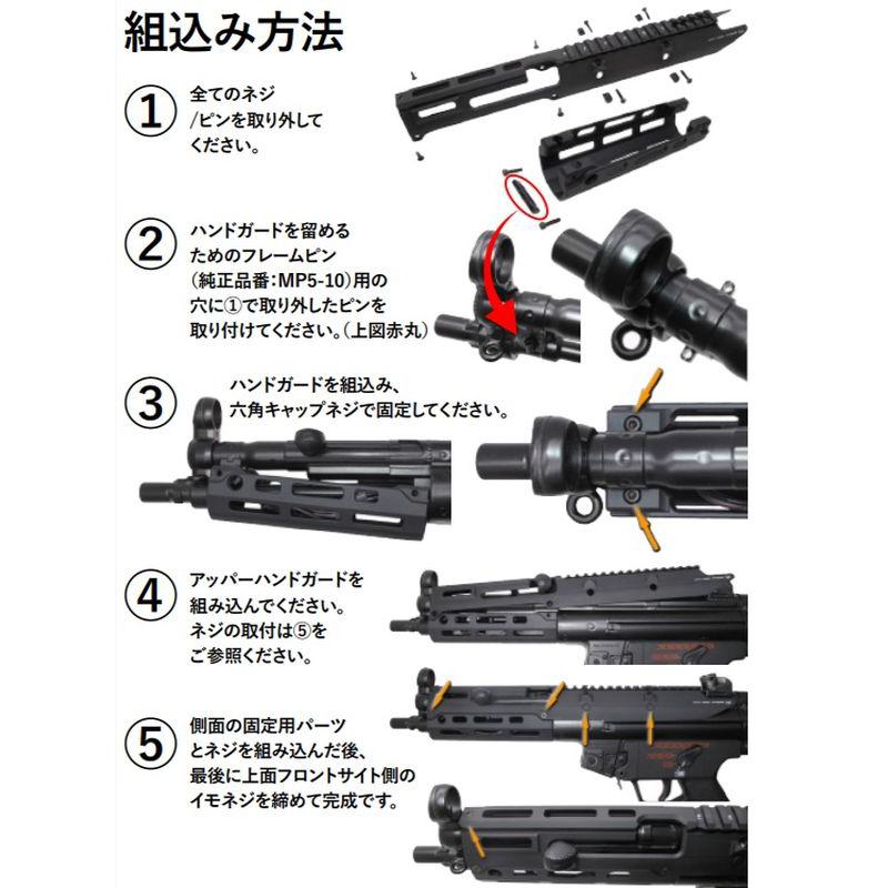 WII Tech】マルイ 次世代MP5用 UTG PRO Monolithicタイプ M-LOK アルミ