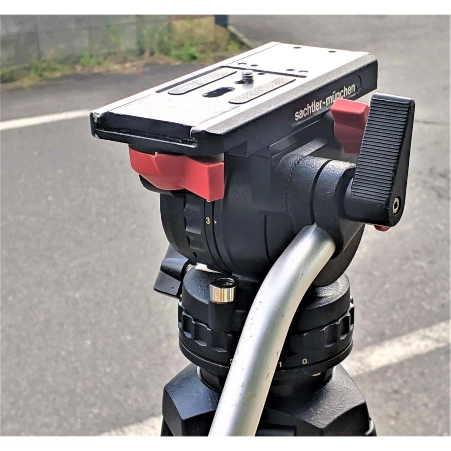 □Sachtler Video 14 II ザハトラー ビデオヘッド アルミ2段三脚