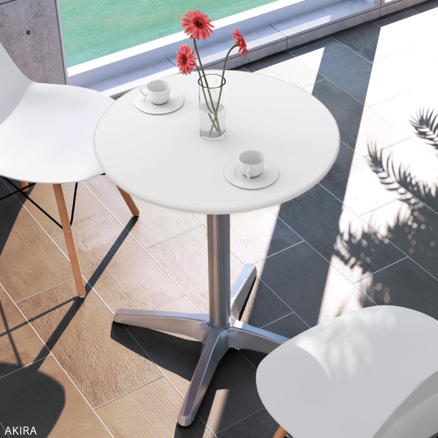 家具のAKIRA カフェテーブル 丸テーブル 幅75cm 高さ72cm 超軽量