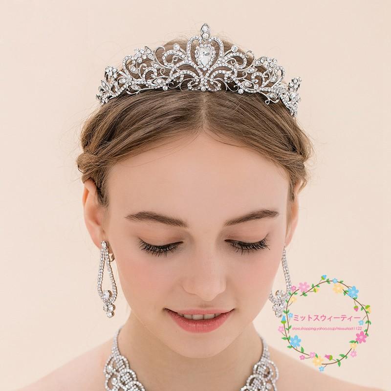 ウエディング ティアラ 髪飾り ウェディング クラウン 結婚式 ヘッド
