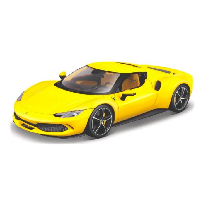 マイスト ミニカー フェラーリ 296 GTB 黄色 1/18 Ferrari Yellow