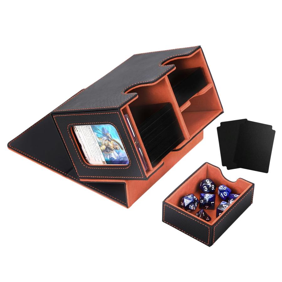デッキケース トレカケース カードディスプレイウィンドウ ダイス入れ
