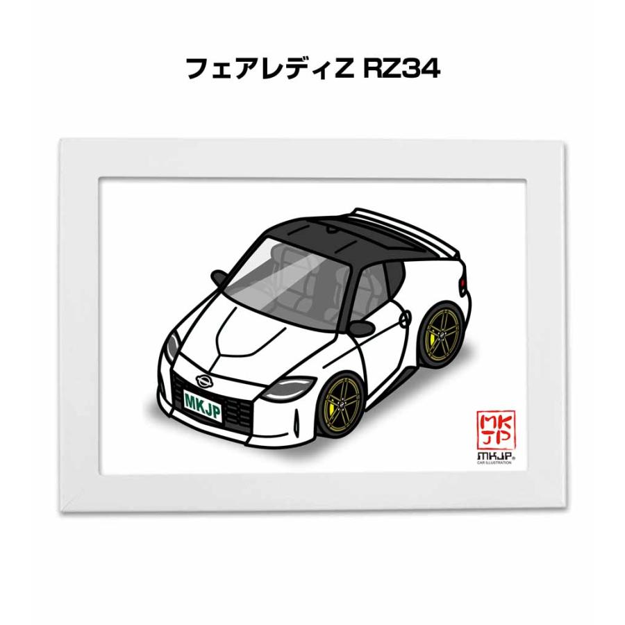 MKJP イラストA5 フレーム付き ニッサン フェアレディZ RZ34 ゆう