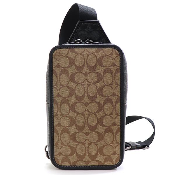 COACH（コーチ） ボディバッグ メンズ カーキ×チャコール C9865 QBTUP