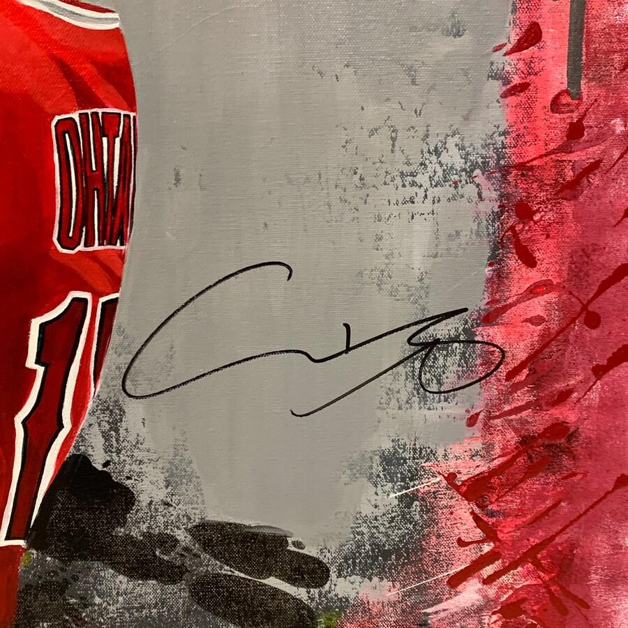 MLB 大谷翔平 エンゼルス 直筆サイン キャンバスアート Authentic