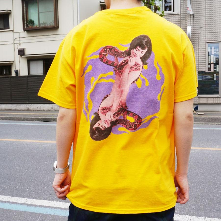 ロンリー LONELY論理 Tシャツ HEBI GIRL S/S Tee オレンジ ORANGE : Mr
