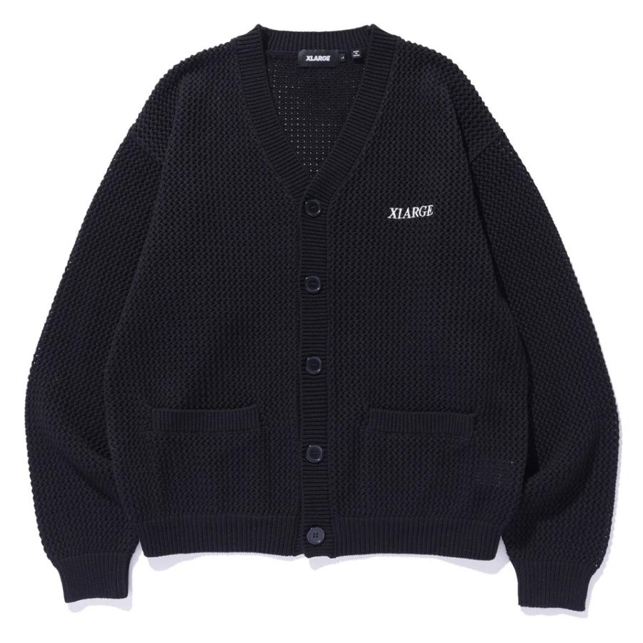 XLARGE（エクストラ ラージ） ニットカーディガン WAFFLE KNIT