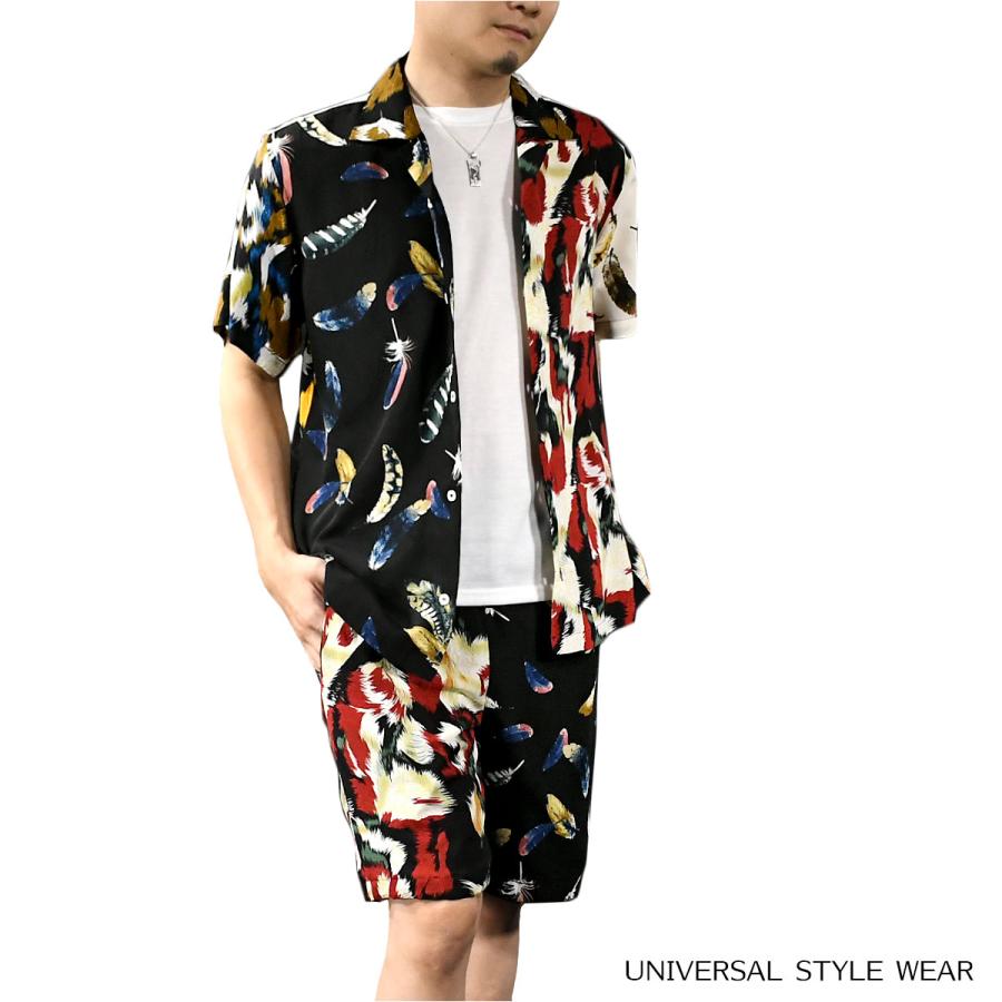 セットアップ 上下 リゾートシャツ オープンシャツ ショートパンツ