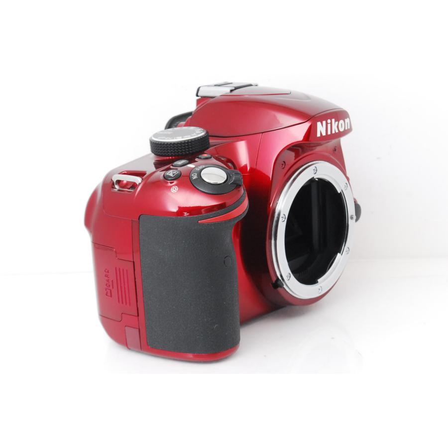 D3000 Nikon ニコン D3200 レッド レンズキット ショット数8066回 : 山