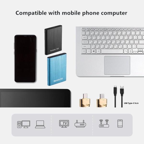 外付けSSD ポータブルSSD 1TB 4TB 外付けハードディス 500GB 超薄型