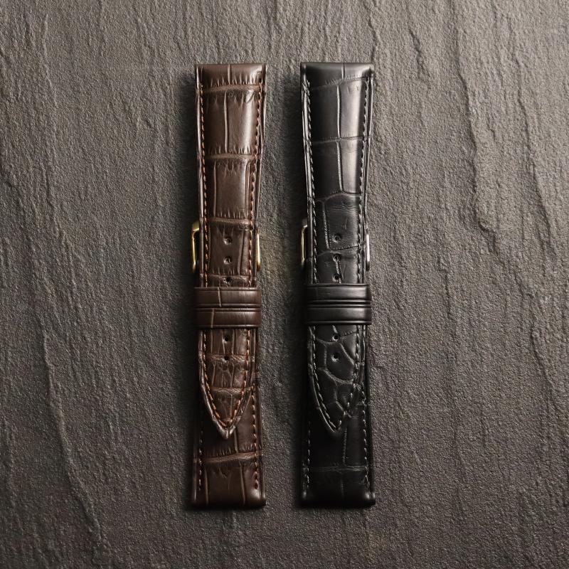BAMBI（バンビ） クロコダイル 腕時計ベルト ツヤなし 16mm 17mm 18mm