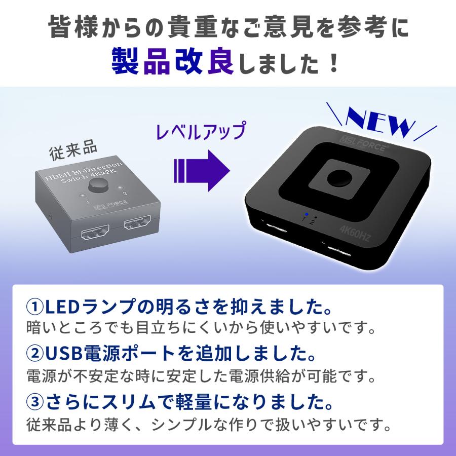 MSL FORCE 【最大600円OFF限定クーポン】HDMI切替器 ハブ 分配器 双方