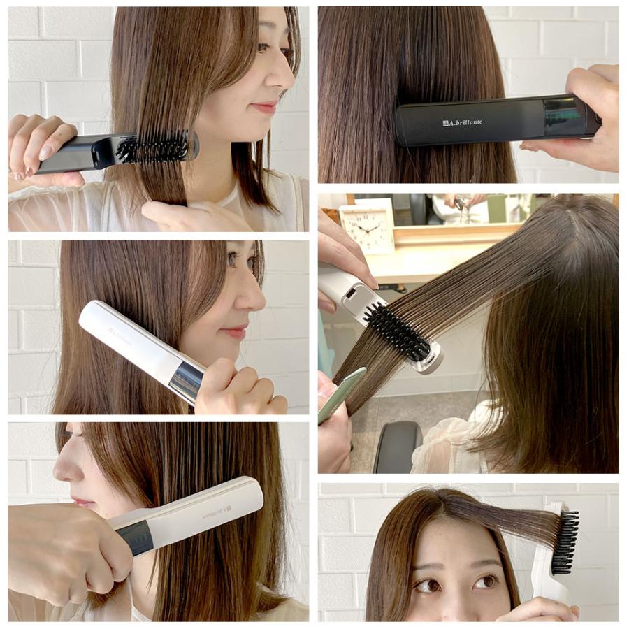 コードレス ヘアアイロンブラシ ミニ USB充電 【正規店】 ヘアブラシ
