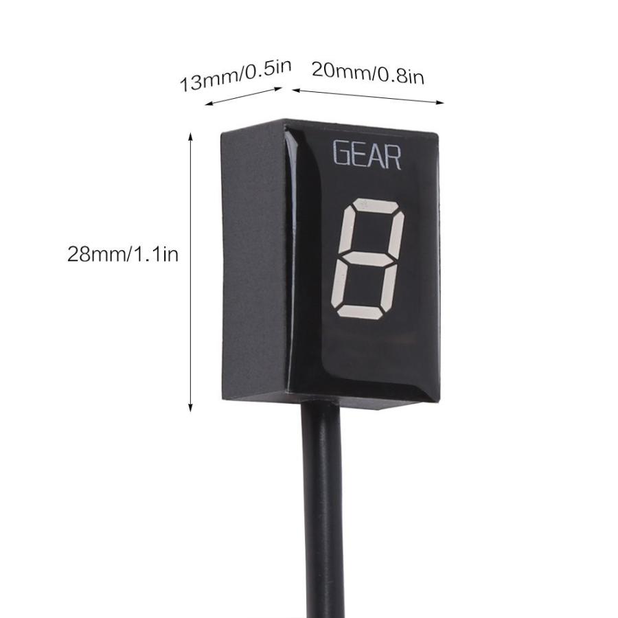 全3色 簡単取付 シフトインジケーター 汎用品 カワサキ Ninja ER6F