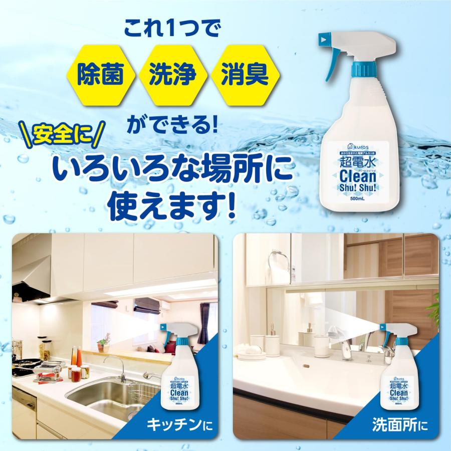 50%OFF 超電水 クリーンシュシュ 詰め替え用 1100ml アルカリ電解水