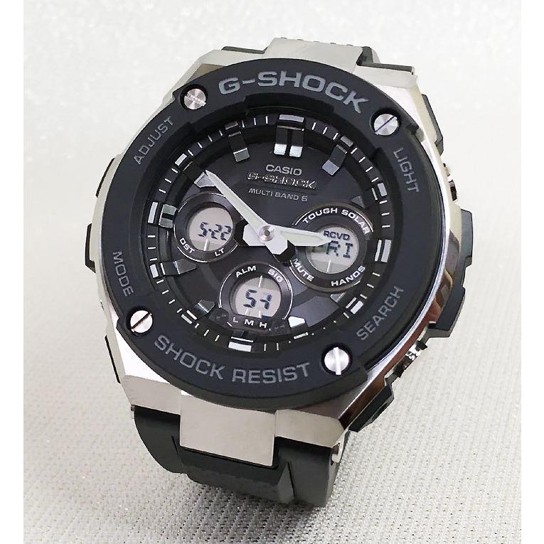 G-SHOCK カシオ GST-W300-1AJF 黒 ブラック 送料無料 : 時計の