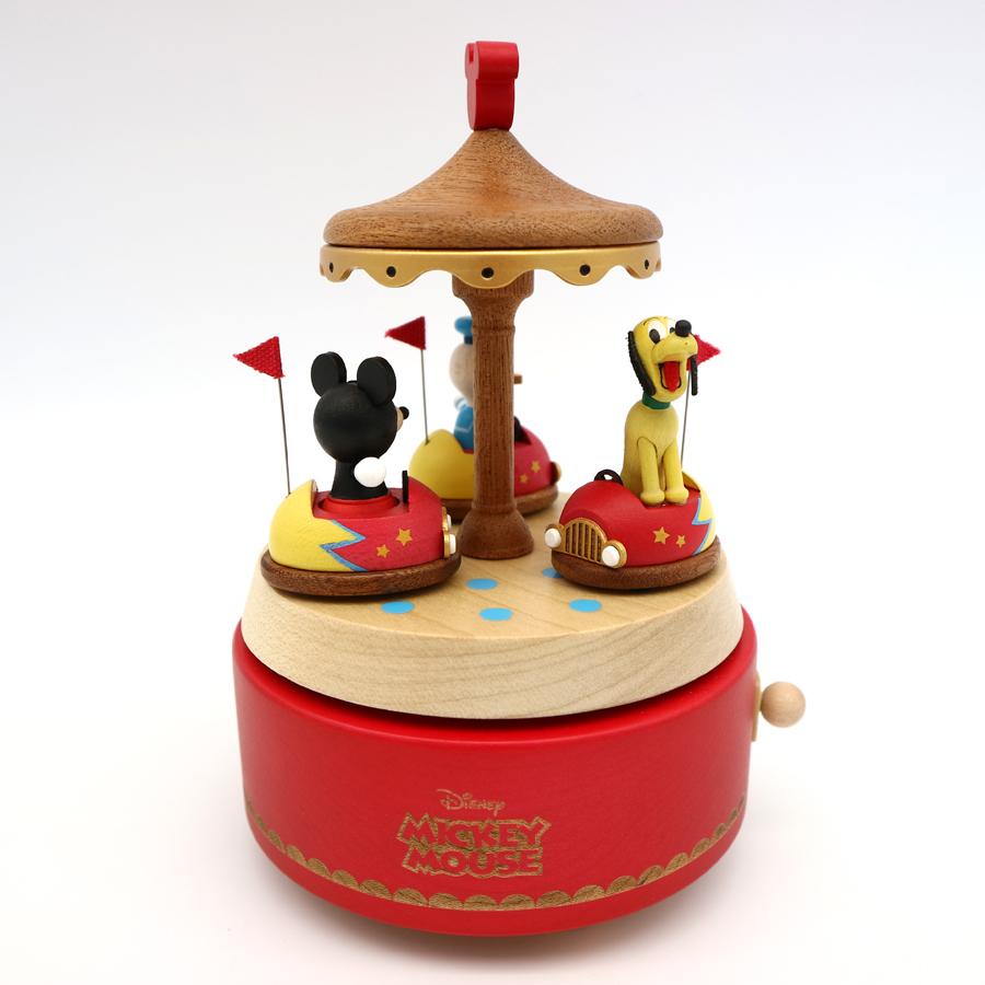 ディズニー 木製からくりオルゴール ミッキー ドナルド グーフィの遊園