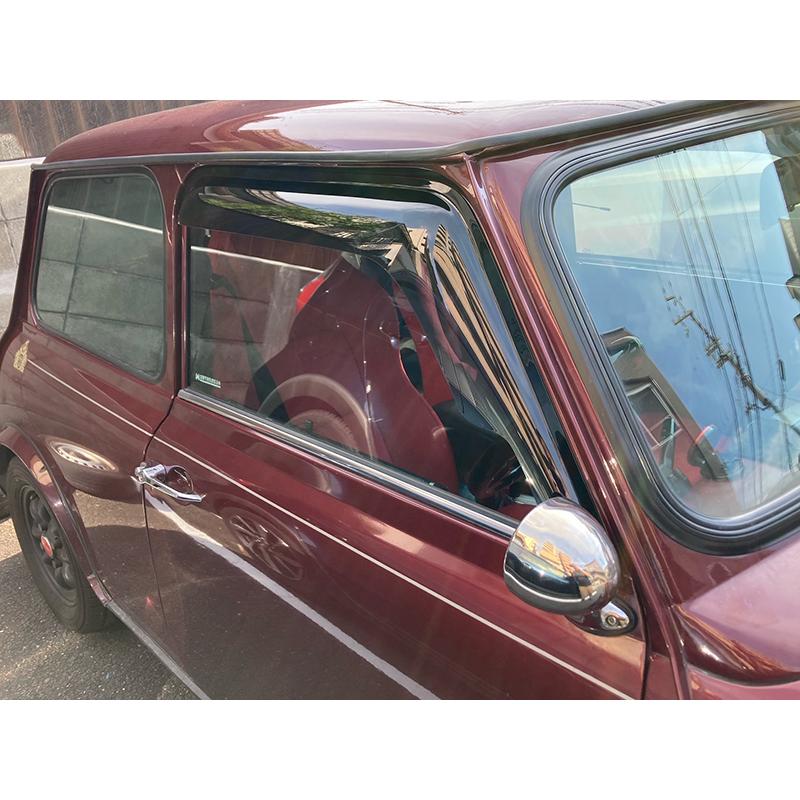 ローバー ミニ ドアバイザー ワイドバイザー ダーク パーツ ローバー