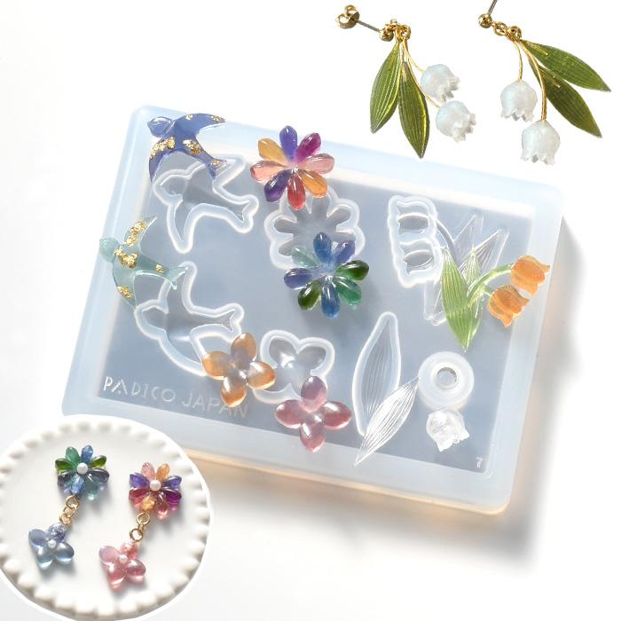 パジコ PADICO シリコーンモールド フラワーカボション □ シリコン型