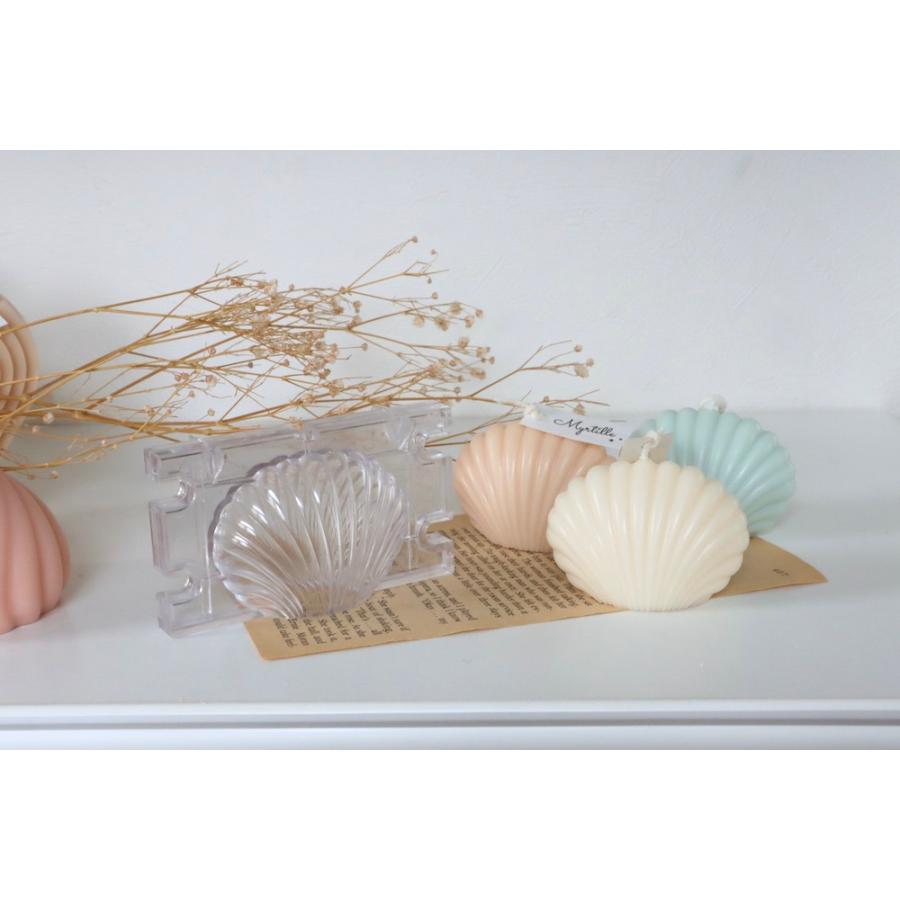 キャンドル モールド 貝殻 貝 シェル型 ポリ製 型 ソイワックス アロマ