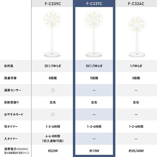Panasonic（パナソニック） F-C337C-W リビング扇 ホワイト 扇風機 DC