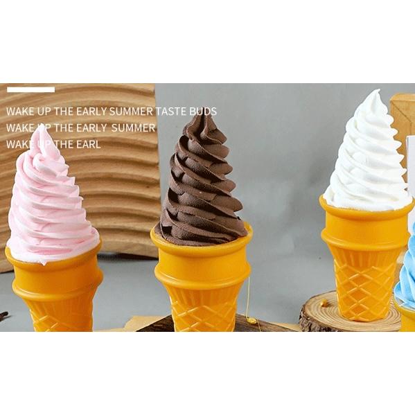☆本物そっくり☆ 食品サンプル 実物大 ソフトクリーム アイス ミルク