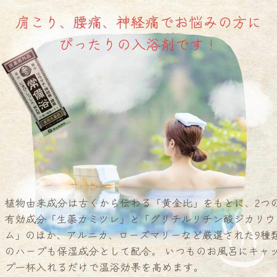 常備浴 富山常備薬 大容量400mL(20回分) 入浴剤 薬用入浴剤 温浴効果
