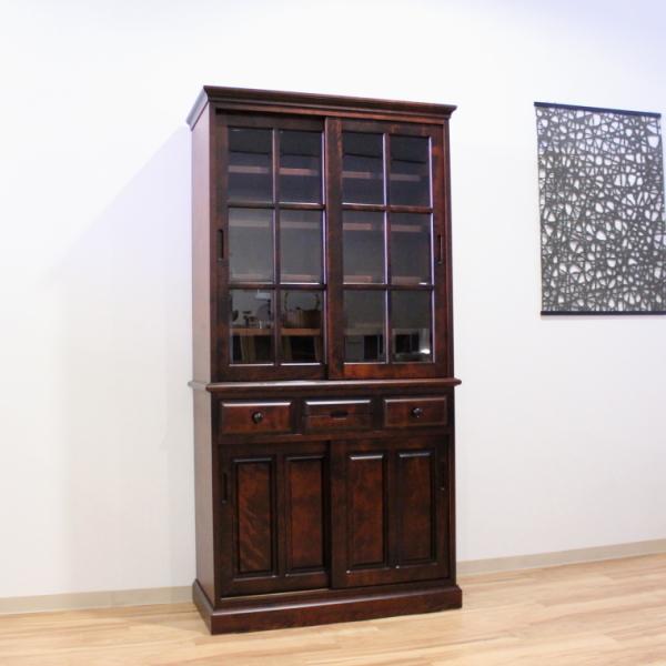 書棚 ダイニングボード 食器棚 民芸家具 カバ桜 樺桜 上質 北海道産