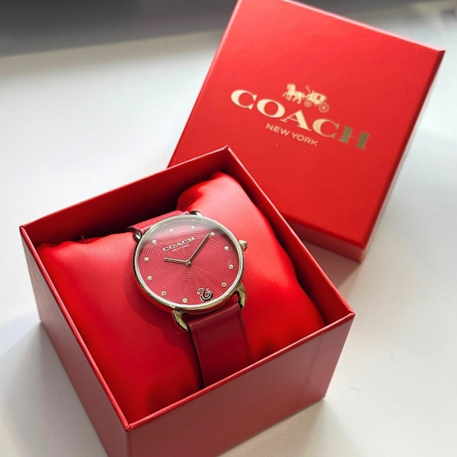 COACH（コーチ） 腕時計 正規品 5年保証 ショッパー付き 革ベルト 時計