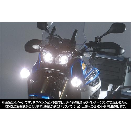 PIAA バイク用フォグランプ LED 6000K 追加ランプ 12V8W LP530 IPX7