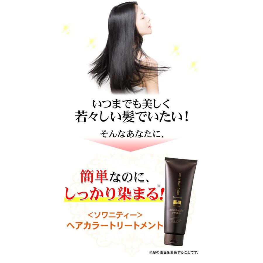 ソワニティー 白髪染め ヘアカラートリートメント 送料無料 ソワニティ
