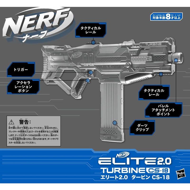 ナーフ エリート2.0 タービン電動ブラスター、ナーフ公式エリート