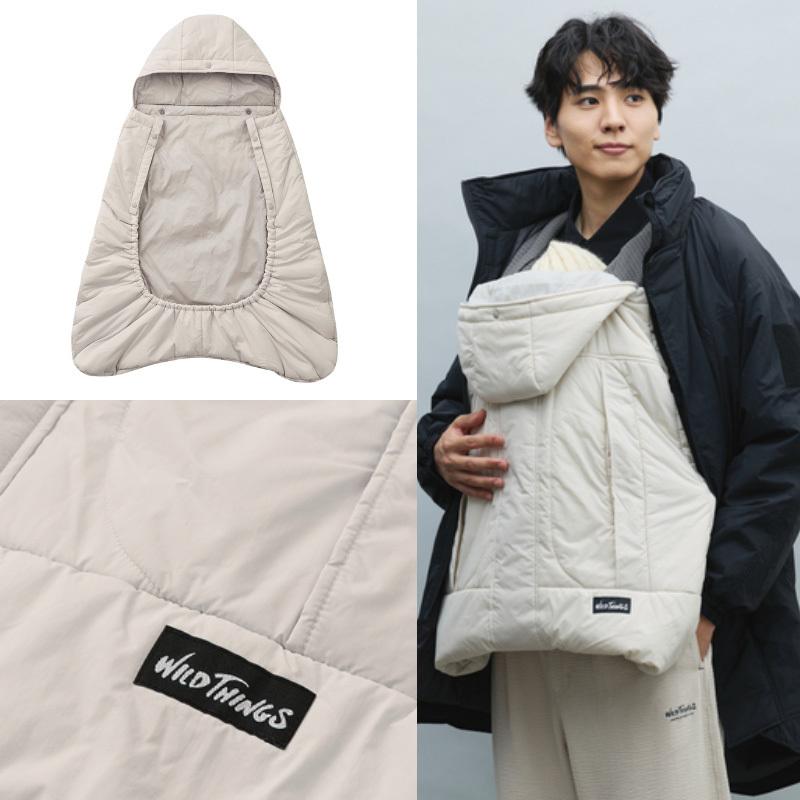 ベビーホッパー × WILDTHINGS モンスターパーカー防寒ケープ カーキ