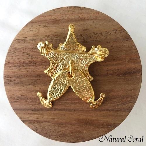 赤珊瑚 あかさんご ブローチ 玉 ピエロ 紫色 ナチュラルコーラル