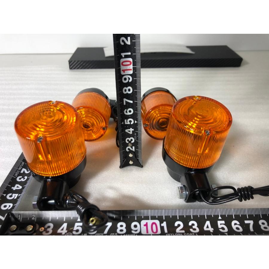 ☆品質重視☆ CGC 千代田 300 丸 型 ウィンカー アンバー ブラック 4個