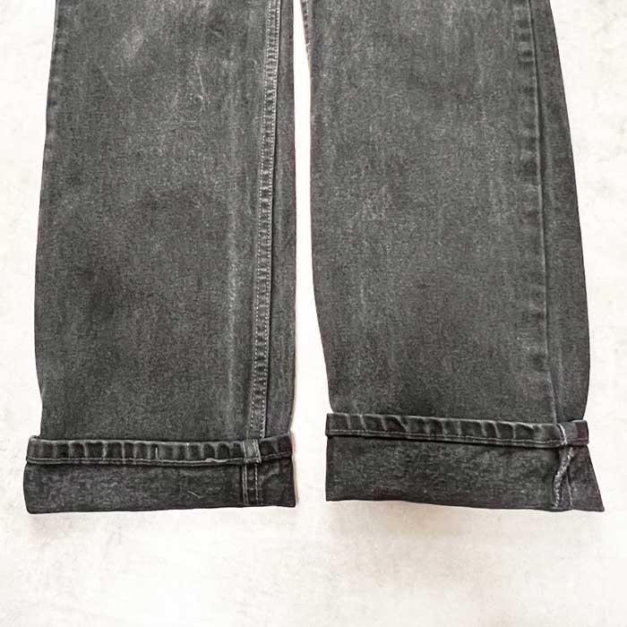 90's Levi's 505 PIECE-DYEING BLACK JEANS MADE IN USA W33L32