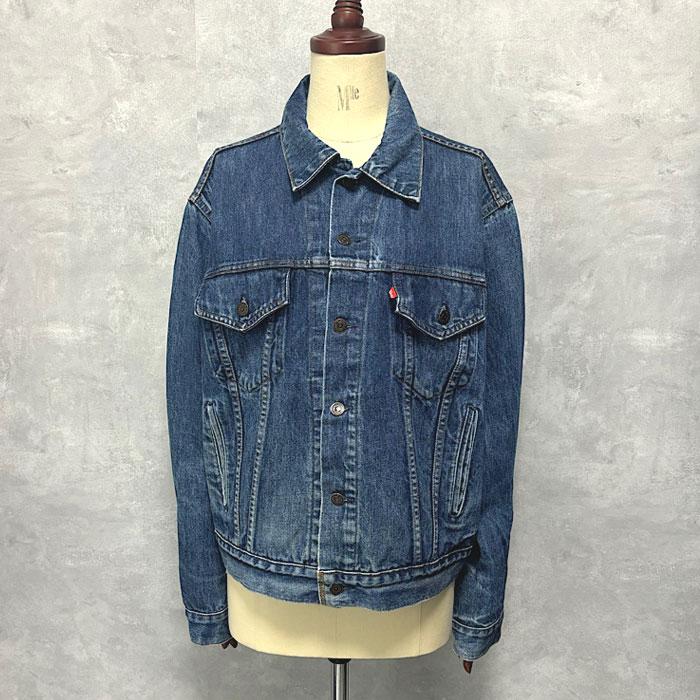 80's LEVI'S 70506-0216 Denim Trucker Jacket SIZE/48 Made in Canada