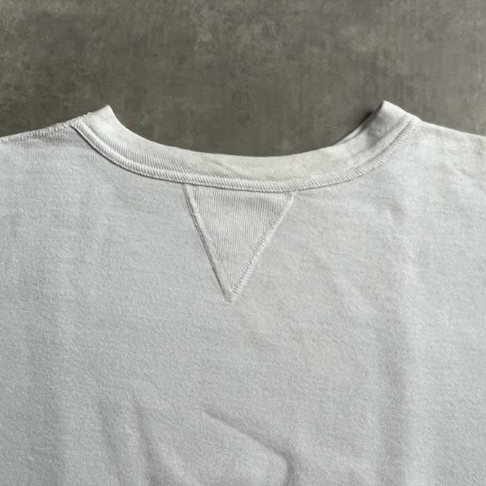 50'S Vintage Front V Sweat Shirts WHITE 50年代 ヴィンテージ 前V