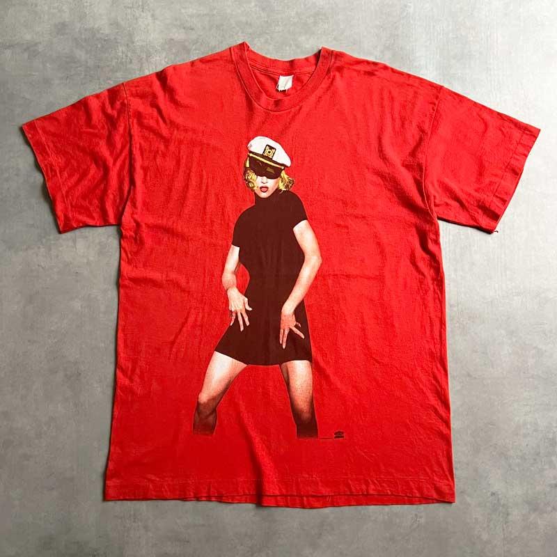 90'S MADONNA The Girlie Show T-Shirts RED 90年代 マドンナ ザ