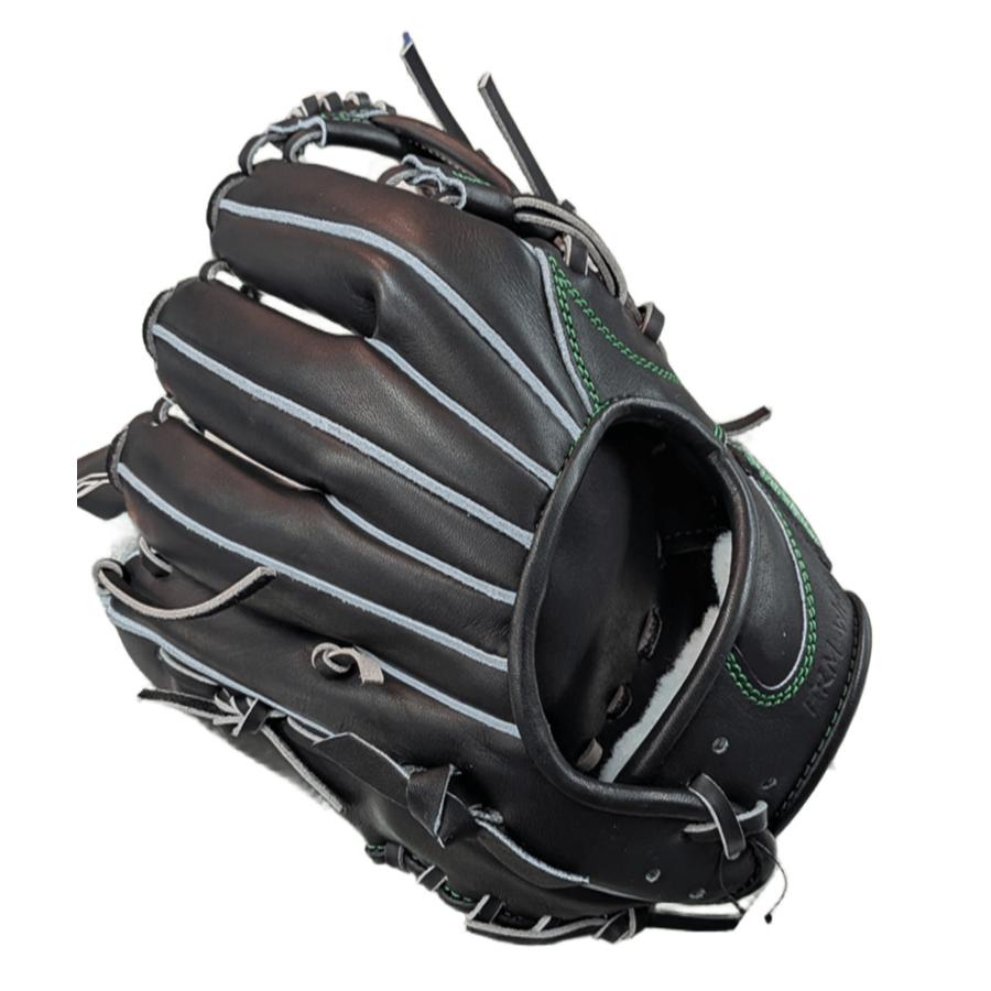 ATOMS 硬式グローブ アトムズ ブラック 内野手用グローブ 右投げ ERM