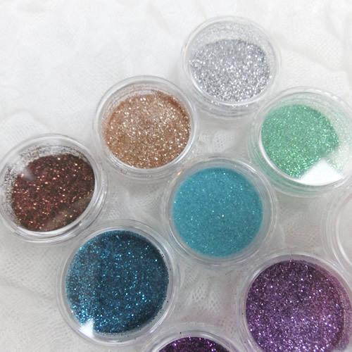 グリッターパウダー ラメミックス 12色セット 条件付きメール便OK