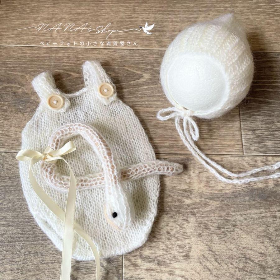 手編み風かごセット【へび】♪ニューボーンフォト撮影衣装 小道具