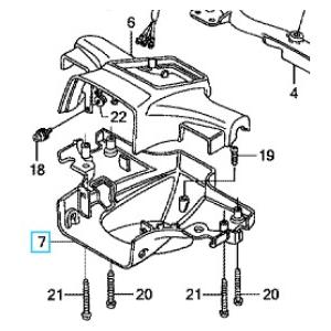 ホンダ（HONDA） [純正部品] スーパーカブカスタム ハンドルロアー