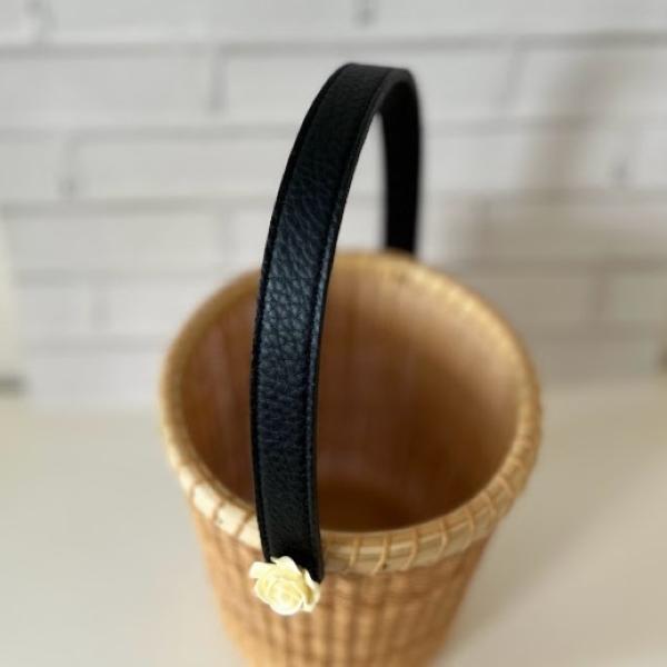 Nantucket ナンタケットバスケット レザーハンドル Sサイズ 長さ35cmx