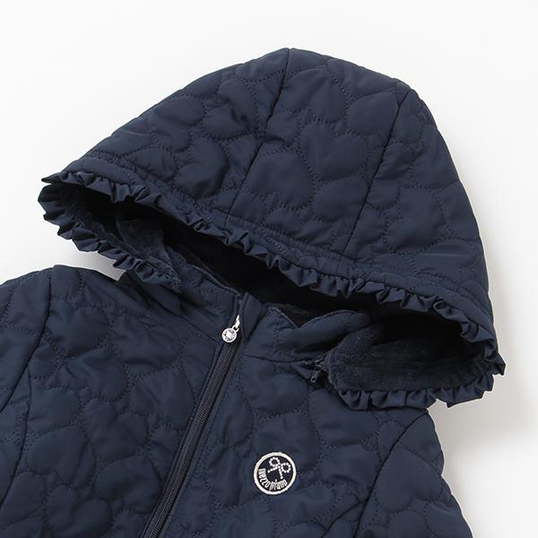 mezzo piano メゾピアノ(mezzo piano)ハートキルトブルゾン【O_29