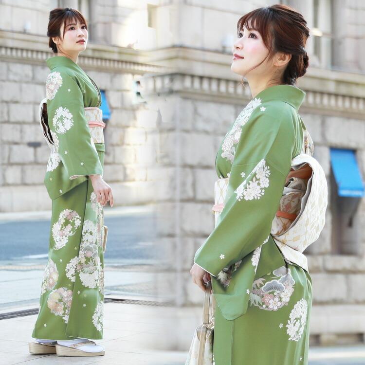 レンタル】 訪問着 レンタル 19点フルコーディネートレンタルセット