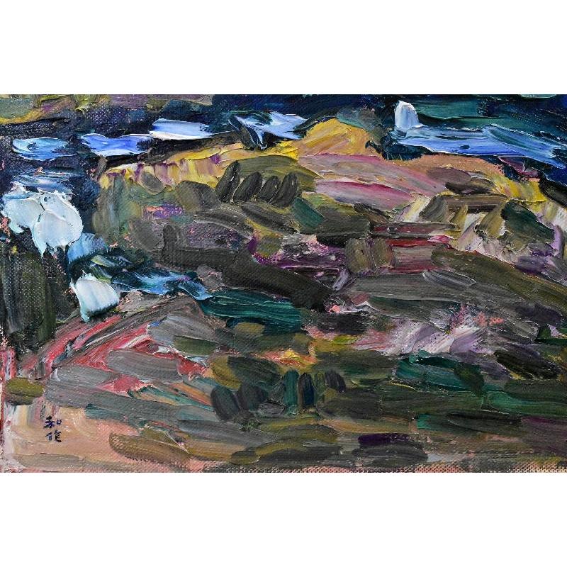 小林和作 「紀州の海」風景画 油彩F10号 真作保証 東京美術倶楽部