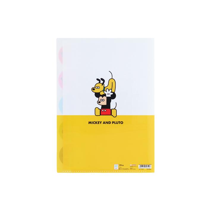 サンスター文具 ディズニー ダイカットクリアファイル 5ポケット A4