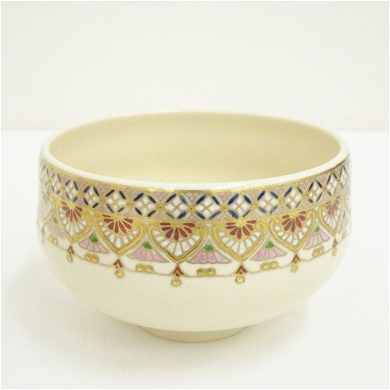 薩摩焼 野崎正二（錦正）造 茶碗（共箱） : 茶道具と掛軸のショップ