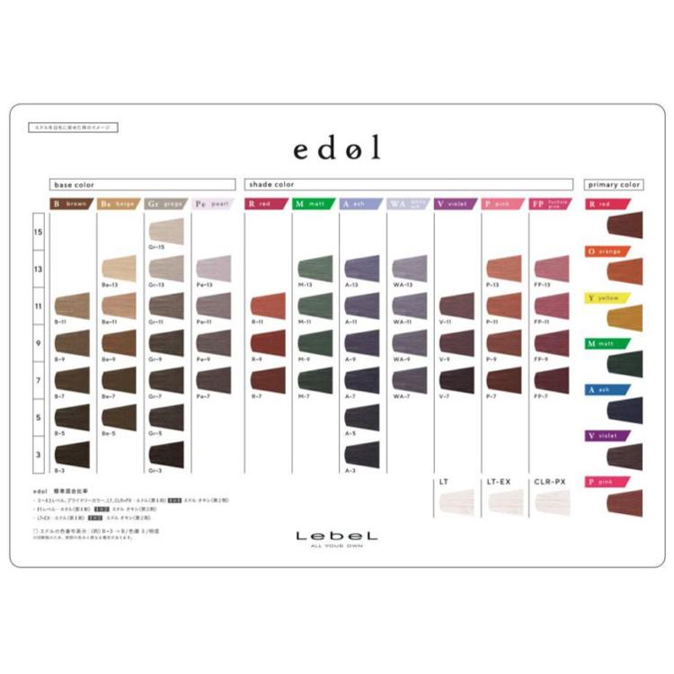 爆買 ルベル エドル 1剤 80g ヘアカラー PE R WA FP Y 透明感 高染着